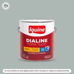 tinta esmalte iquine a base dagua premium alto brilho 3,2l dialine topa tudo 006 platina (mp)