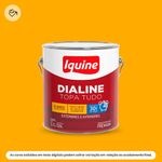 tinta esmalte iquine a base dagua premium alto brilho 3,2l dialine topa tudo 065 amarelo (mp)
