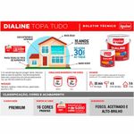 tinta esmalte iquine a base dagua premium alto brilho 3,2l dialine topa tudo 065 amarelo (mp)