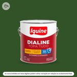 tinta esmalte iquine a base dagua premium alto brilho 3,2l dialine topa tudo 034 verde folha (mp)