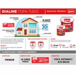 tinta esmalte iquine a base dagua premium alto brilho 3,2l dialine topa tudo 034 verde folha (mp)