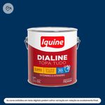 tinta esmalte iquine a base dagua premium alto brilho 3,2l dialine topa tudo 048 azul del rei (mp)