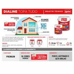tinta esmalte iquine a base dagua premium alto brilho 3,2l dialine topa tudo 048 azul del rei (mp)