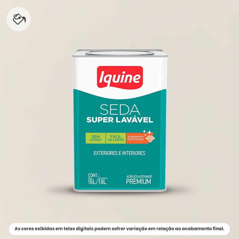 tinta acrilica iquine premium acetinado 16l seda super lavavel 003 branco gelo (mp)