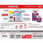 tinta acrilica iquine premium fosco-aveludado 16l fosco duravel 2283 fisalita (mp)