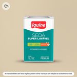 tinta acrílica iquine premium acetinado 16 litros seda super lavável 015 areia (mp)