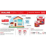 tinta esmalte iquine à base d'água premium alto brilho 3l dialine topa tudo verde folha (mp)