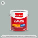 tinta esmalte iquine à base d'água premium alto brilho 3l dialine topa tudo platina (mp)