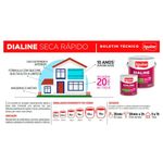 tinta esmalte iquine sintético premium alto brilho 3l dialine seca rápido vermelho (mp
