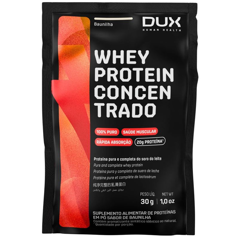 whey protein isolado dux nutrition baunilha 30g
