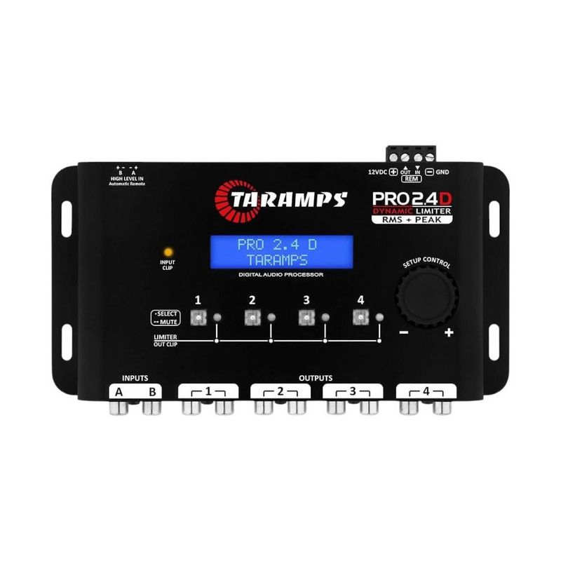 processador de áudio automotivo taramps digital pro 2.4d dynamic peak (mp)