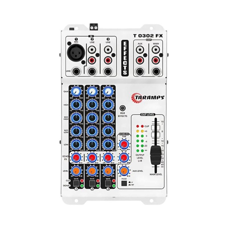 mesa de som automotiva taramps t 0302 fx multicolor (mp)