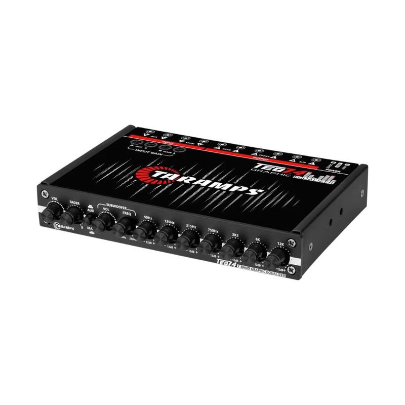 equalizador de som automotivo estéreo taramps teq 7.4 12v (mp)