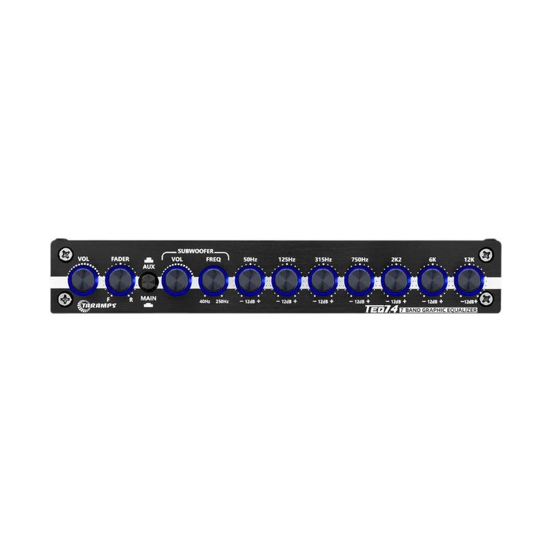 equalizador de som automotivo estéreo taramps teq 7.4 12v (mp)