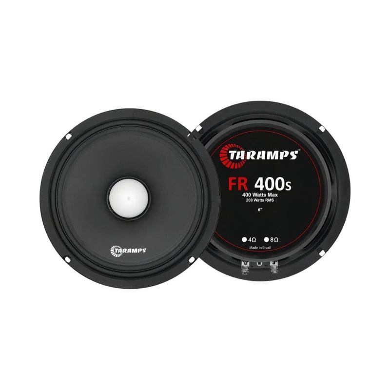 alto-falante automotivo faixa completa taramps fr 400s 6 400w rms (par) (mp)