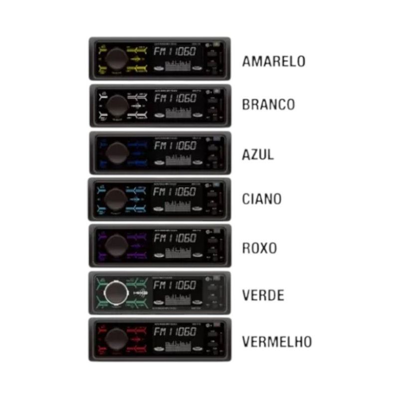 som automotivo kx3 mp3 bluetooth touch led krc1710 (mp)