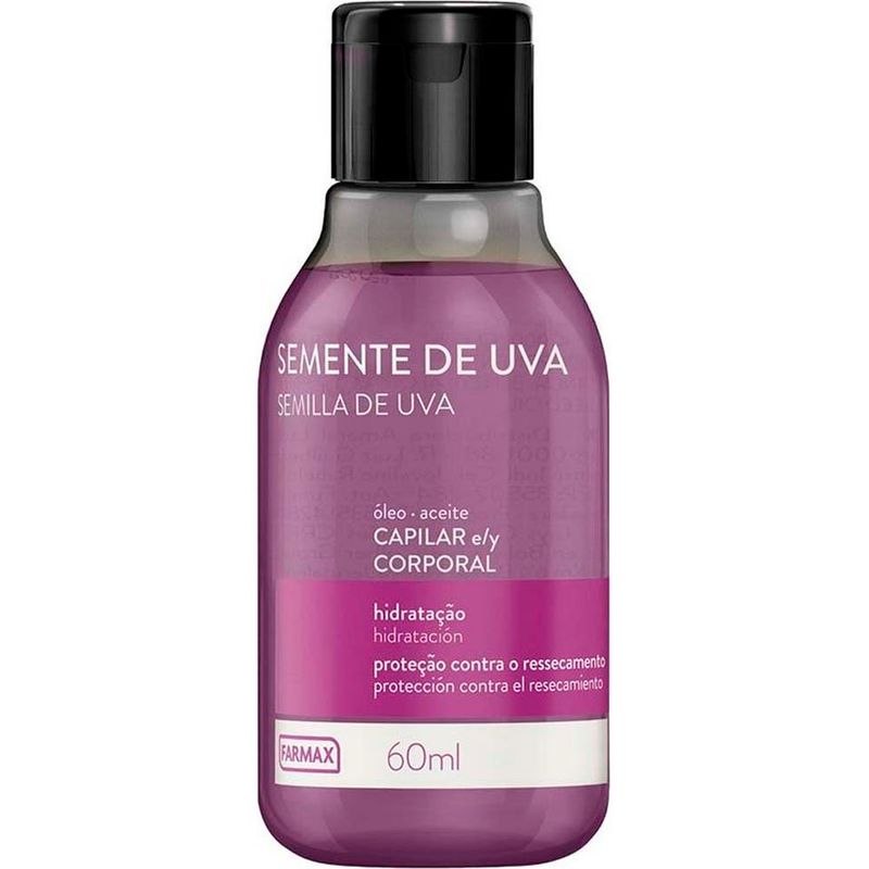 óleo farmax capilar e corporal uva 100ml