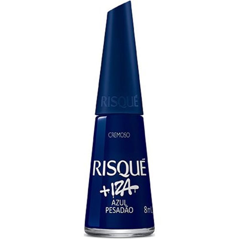 esmalte risqué cremoso +iza azul pesadão 8ml