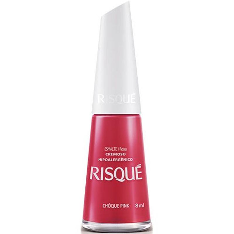 esmalte risqué cremoso chóque pink 8ml