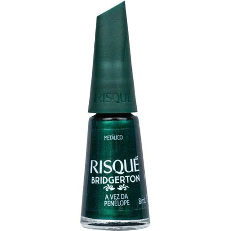 esmalte risqué metálico bridgerton a vez da penélope 8ml