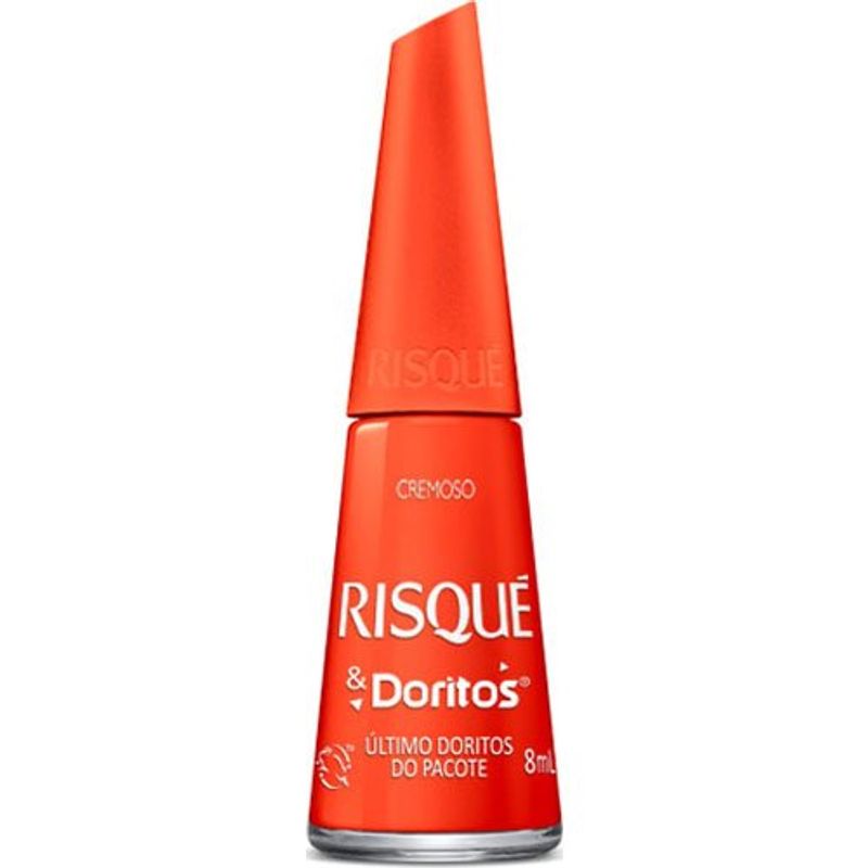 esmalte risqué cremoso último doritos do pacote 8ml