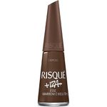 esmalte risqué cremoso + iza esse marrom é meu 8ml
