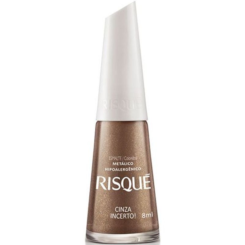 esmalte risqué metálico cinza incerto 8ml