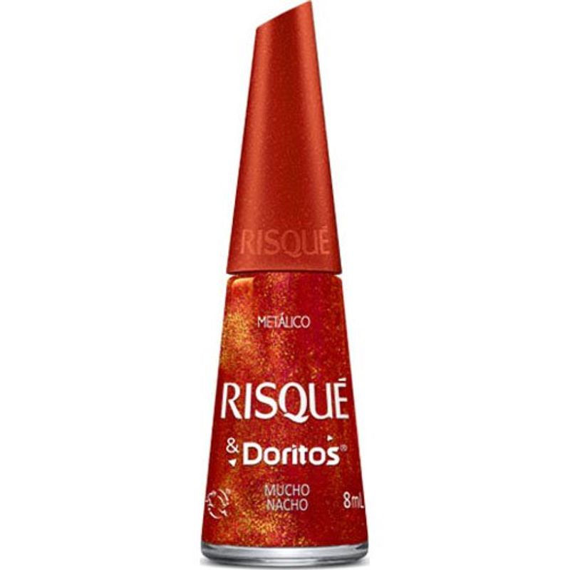 esmalte risqué metálico doritos mucho nacho 8ml