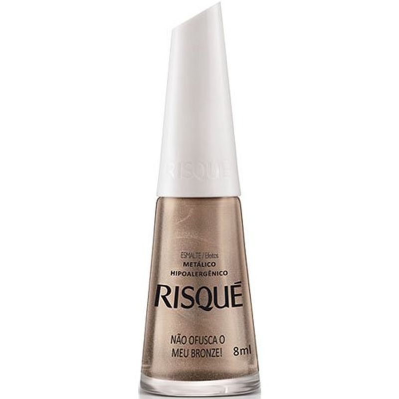 esmalte risqué metálico não ofusca o meu bronze! 8ml