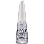 esmalte risqué glitter capricha no glow 8ml