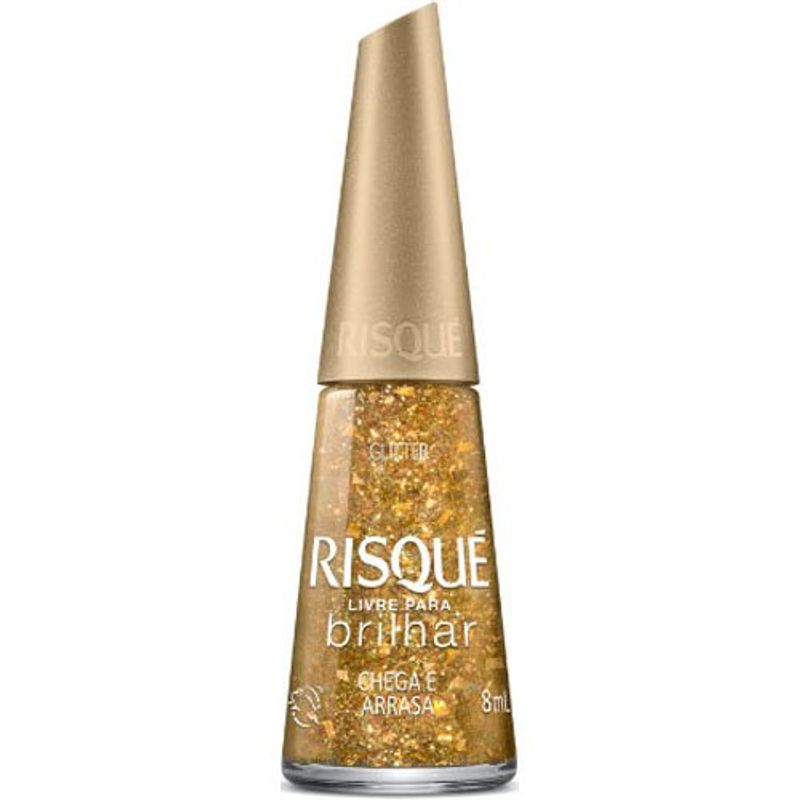esmalte risqué glitter chega e arrasa 8ml