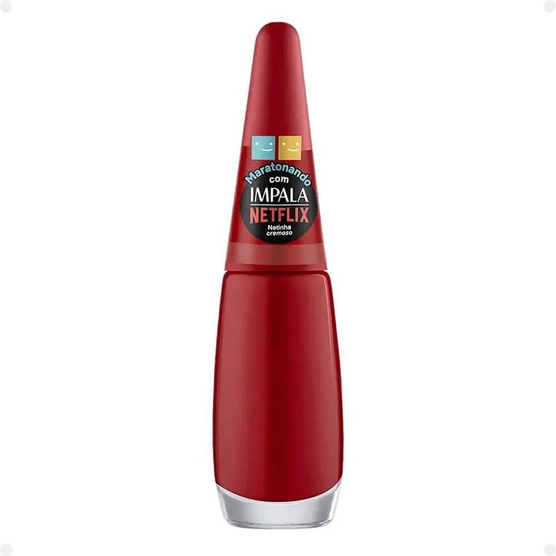 esmalte impala cremoso maratonando netflix netinha 7,5ml