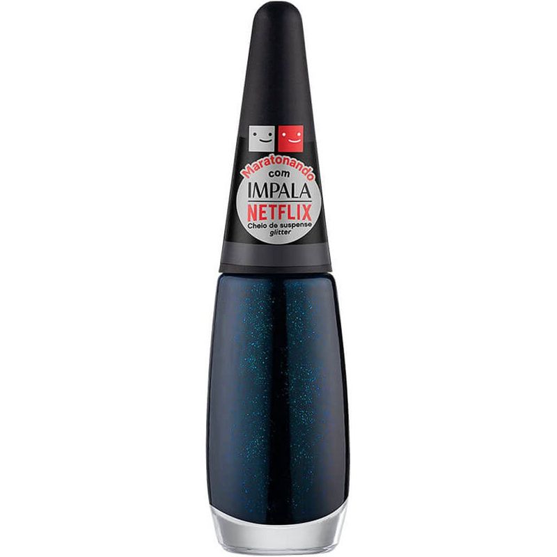 esmalte impala glitter maratonando netflix cheio de suspense 7,5ml