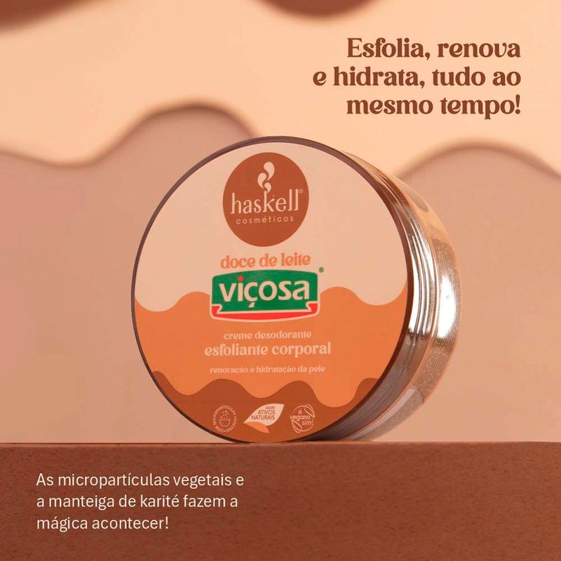 esfoliante corporal doce de leite viçosa 150g