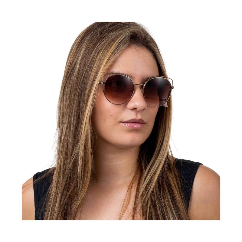 óculos de sol chilli beans marília mendonça metal marrom (mp)