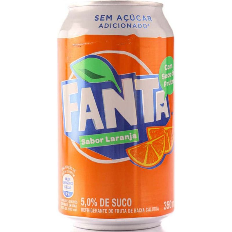 refrigerante fanta laranja zero lata 350ml