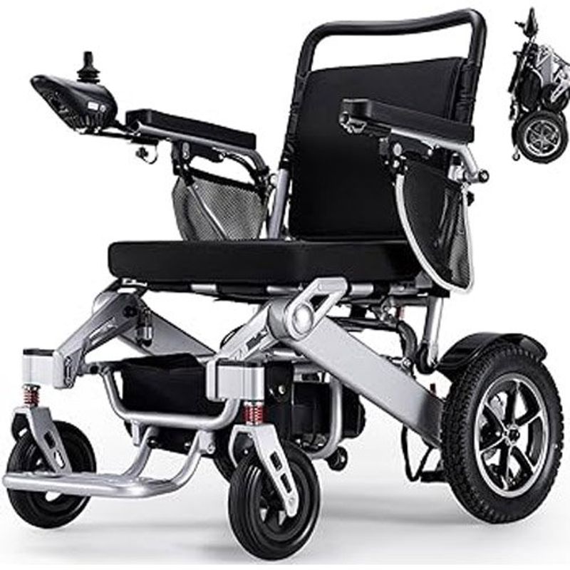 cadeira de rodas elétrica verpal com motores de 500w preto a-bi