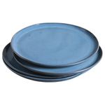 jogo de pratos rasos porto brasil 4 peças cerâmica breeze 27,5cm