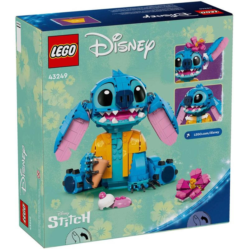 bloco de montar lego disney princess stitch 234 peças 43249