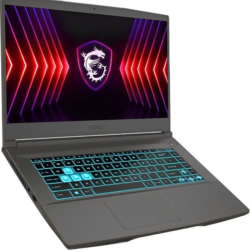 notebook gamer msi thin 15us 15,6" fhd 144hz intel core i5-13420h 16gb 512gb ssd rtx 4050 preto b13ve-3023