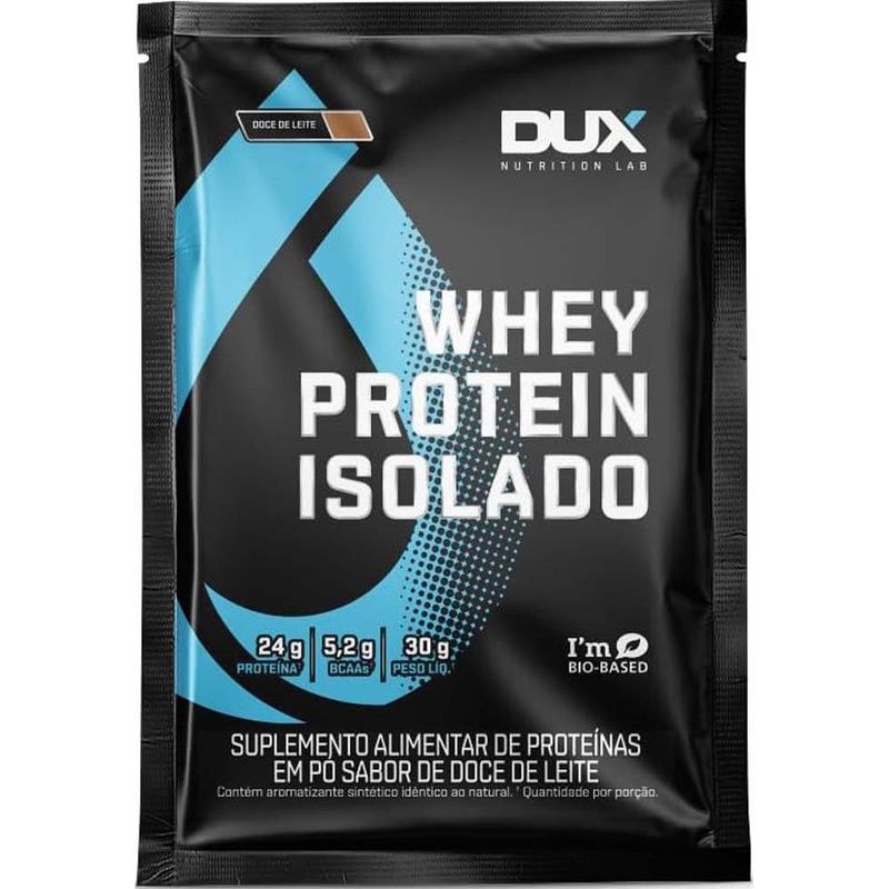 whey protein isolado dux nutrition doce de leite 30g