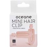 mini presilha de cabelo océane hair clip rosa 2 unidades