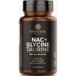 nac + glycine taurine essential nutrition 90 cápsulas