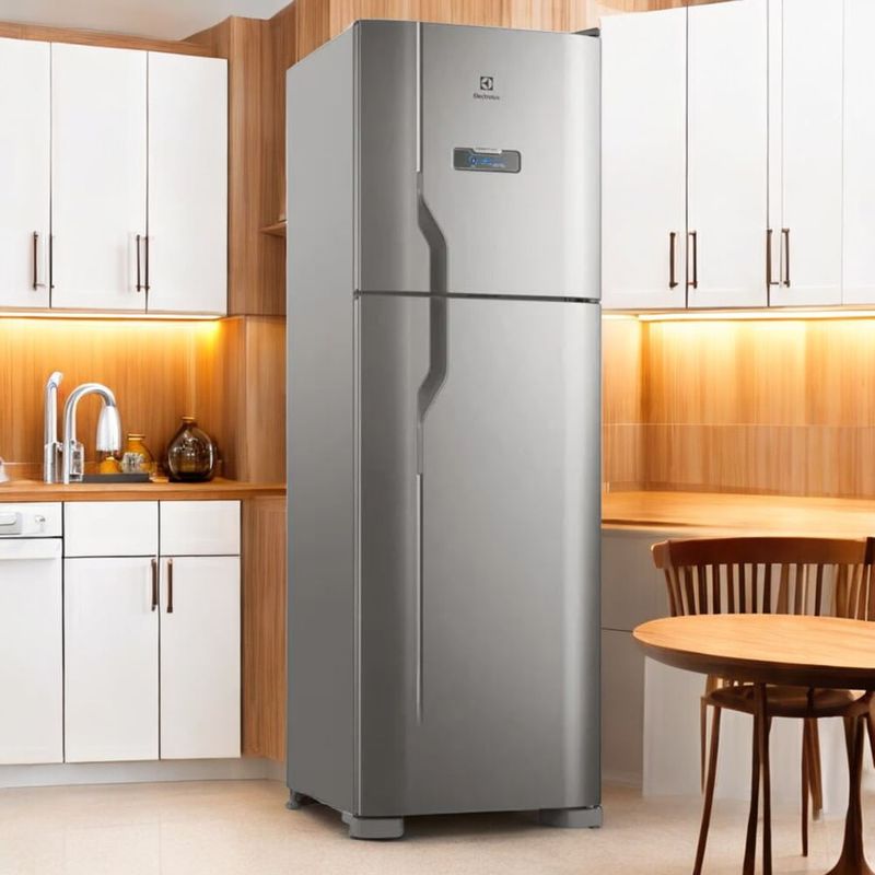 Geladeira Electrolux Frost Free 400Litros Inox Efficient Turbo DFX44