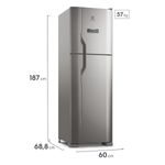 geladeira electrolux frost free 400litros inox efficient turbo dfx44