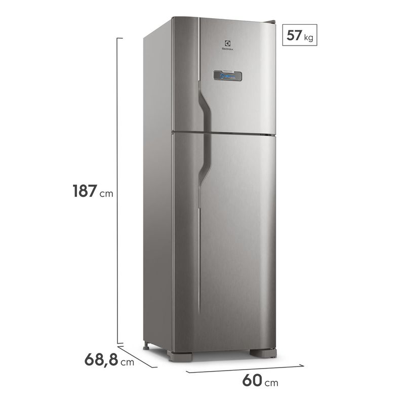 geladeira electrolux frost free 400litros inox efficient turbo dfx44