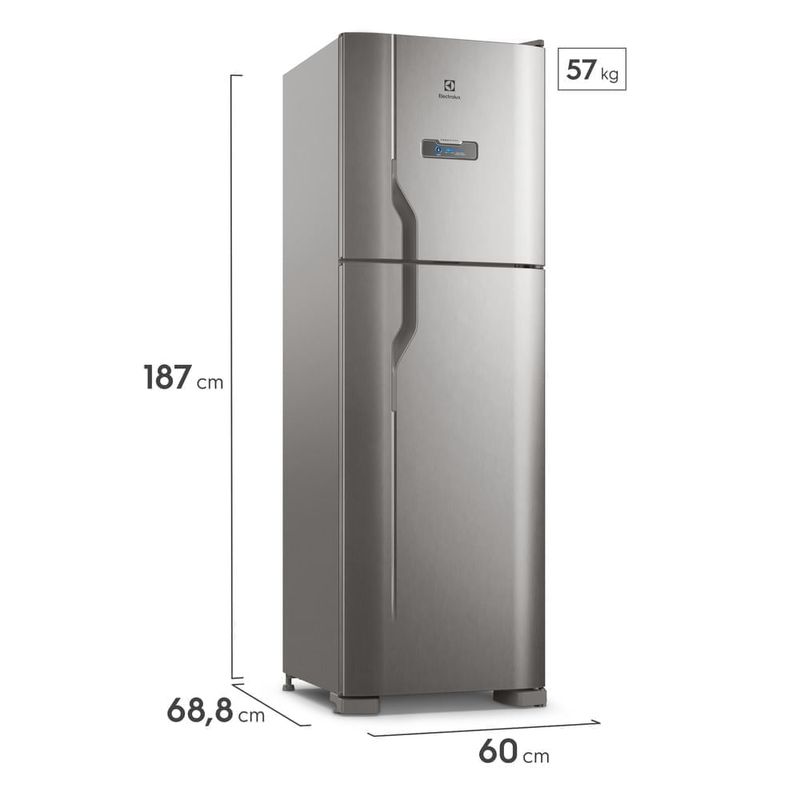 geladeira electrolux frost free 400litros inox efficient turbo dfx44