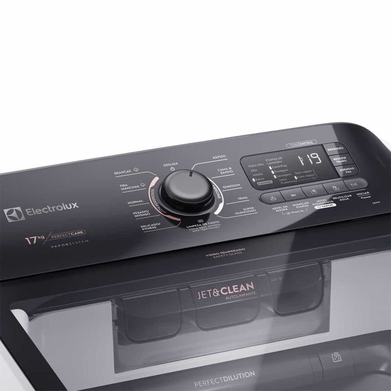 máquina de lavar 17kg electrolux perfect care, branca - lev17