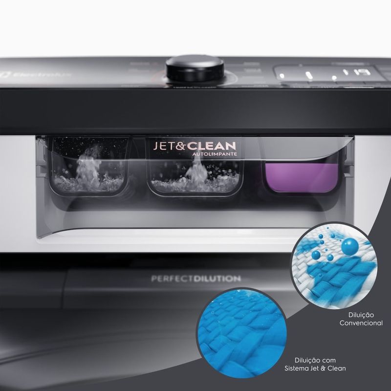 máquina de lavar 17kg electrolux perfect care, branca - lev17