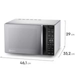 micro-ondas electrolux 23 litros me23s 127v cinza